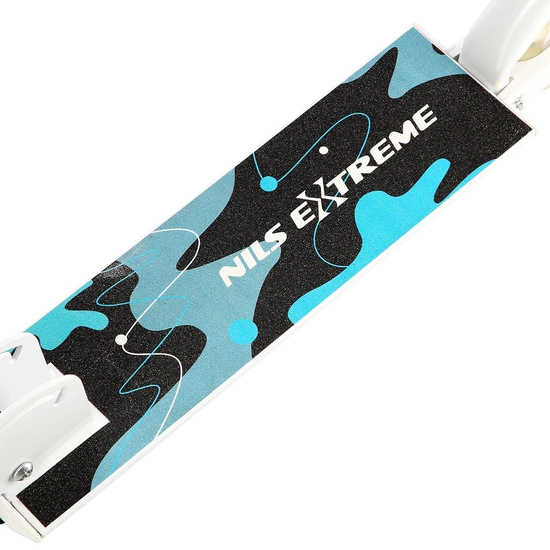 Hulajnoga miejska NILS EXTREME HD505 LED biały / miętowy