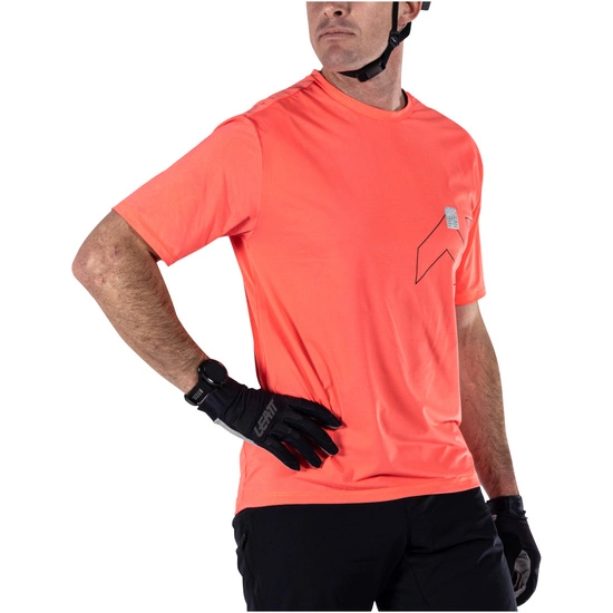 Koszulka rowerowa Leatt Jersey MTB Trail 1.0 X-Flow neon