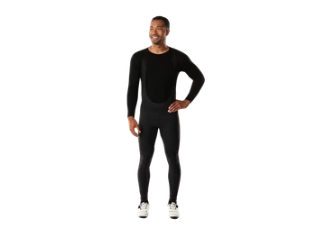 Spodnie rowerowe męskie Trek Circuit Thermal z szelkami i wkładką Black