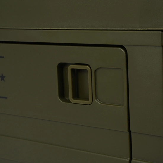 Składana skrzynia kempingowa z pokrywą NILS CAMP NCB4004 50L zielona