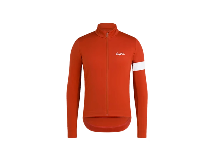 Kurtka zimowa rowerowa męska Rapha Core Winter pomarańczowy