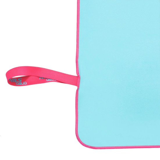 Ręcznik z mikrofibry szybkoschnący NILS AQUA NAR13 200x90 jasnoniebieski