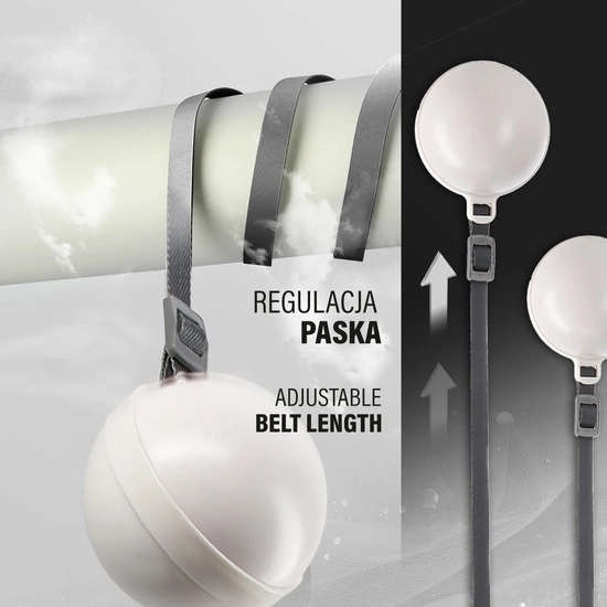 Hula hop magnetyczny z licznikiem i pasem HMS HHM16 biały