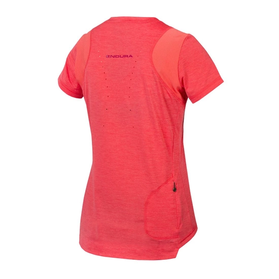 Koszulka rowerowa damska Endura SingleTrack S/S Punch Pink