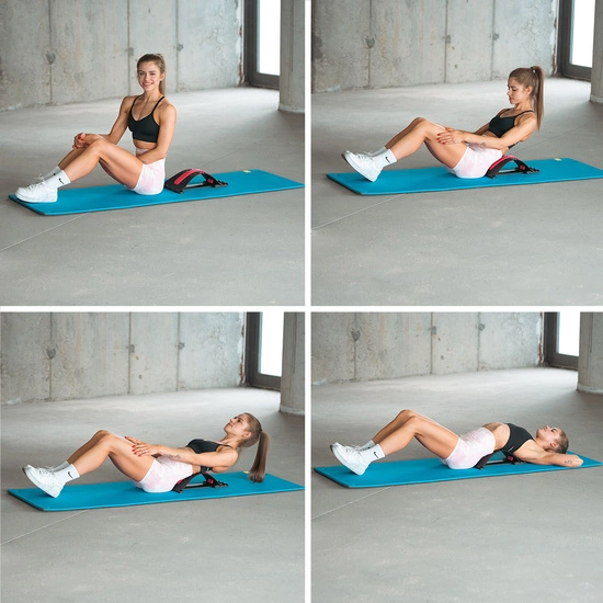 Przyrząd do rozciągania pleców z magnesami HMS PRP02 czerwony