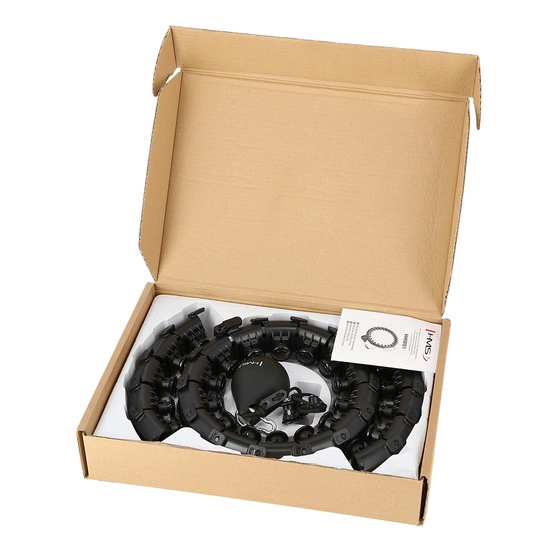 Hula hop z wypustkami i obciążnikiem HMS HHW12 czarny