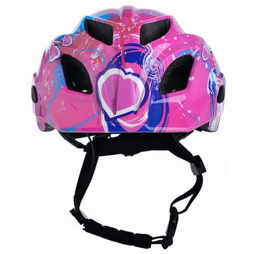 Kask rowerowy dziecięcy Prox Flash Led serce