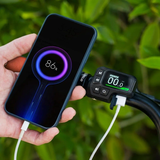 Rower elektryczny trekkingowy Fiido C11 PRO 500Wh turkusowy