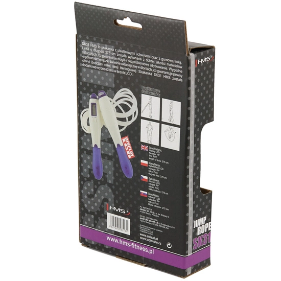 Skakanka treningowa z licznikiem LCD HMS SK31