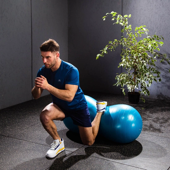 Piłka gimnastyczna orzeszek HMS YP05 niebieska