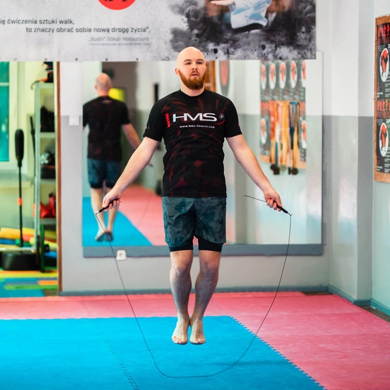 Skakanka szybka HMS SK49 czarna