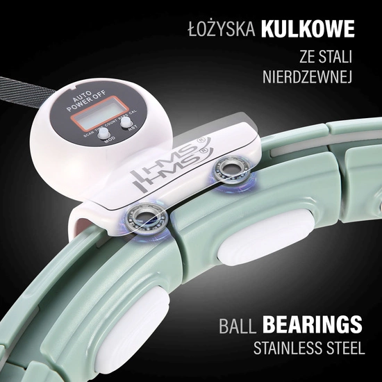 Hula hop z licznikiem HMS HHM15 zielona