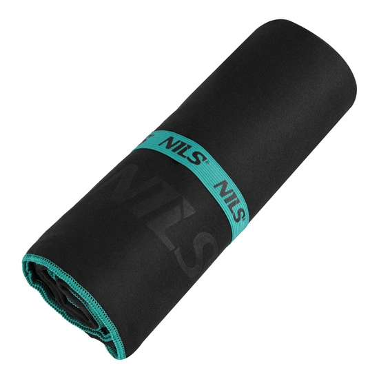 Ręcznik z mikrofibry NILS NCR13 200 x 90 cm czarny