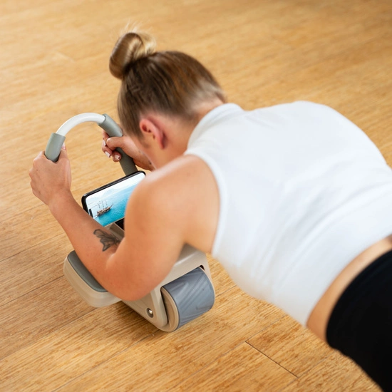 Koło do ćwiczeń mięśni brzucha HMS KA08 S brązowe