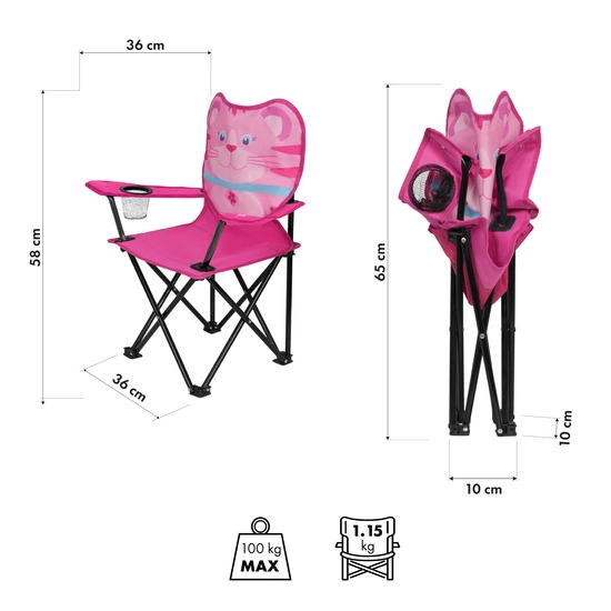 Krzesło NILS FUN NC3305 Cat różowe