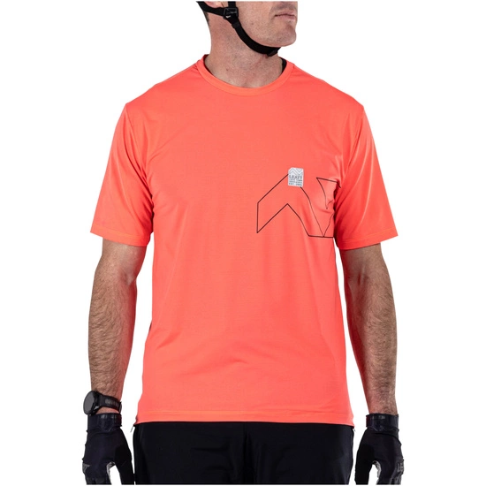 Koszulka rowerowa Leatt Jersey MTB Trail 1.0 X-Flow neon