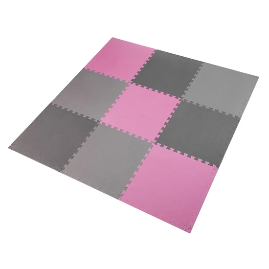 Mata puzzle ONE FITNESS MP10 MULTIPACK 10 mm różowo - szara