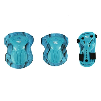 Ochraniacze na rolki, deskorolkę, hulajnogę NILS EXTREME H727 zielone