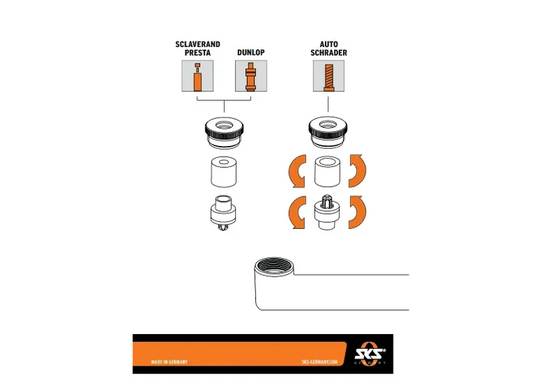 Pompka ręczna SKS Rookie XS DV/AV/SV 90 psi