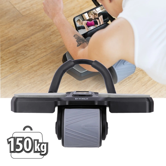 Koło do ćwiczeń mięśni brzucha HMS KA10 S czarne