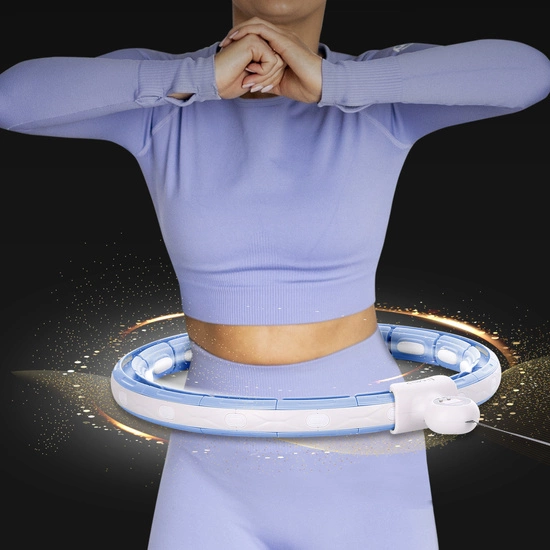 Hula hop z magnesem, obciążnikiem i licznikiem HMS HHM15 niebieski