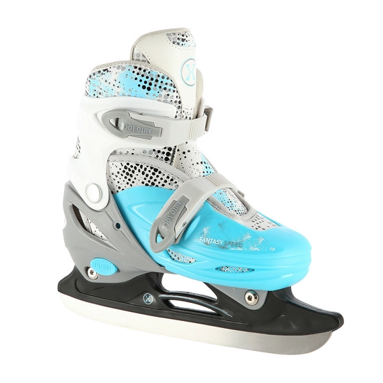 Łyżworolki dziecięce / młodzieżowe 4w1 NILS EXTREME NH18331 niebiesko / szare