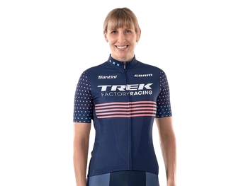 Koszulka rowerowa damska Santini Trek Factory Racing CX Replica Dark Blue