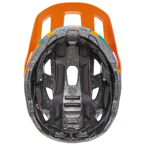 Kask rowerowy Uvex React jr. papaya camo