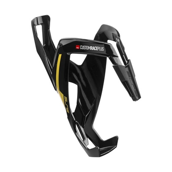 Koszyk na bidon Elite Custom Race Plus czarny/żółty