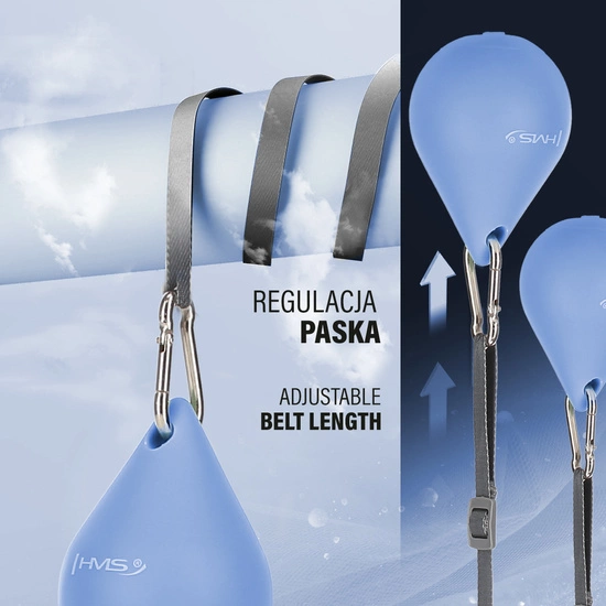 Hula hop z magnesem, obciążnikiem i licznikiem HMS HHM15 niebieski