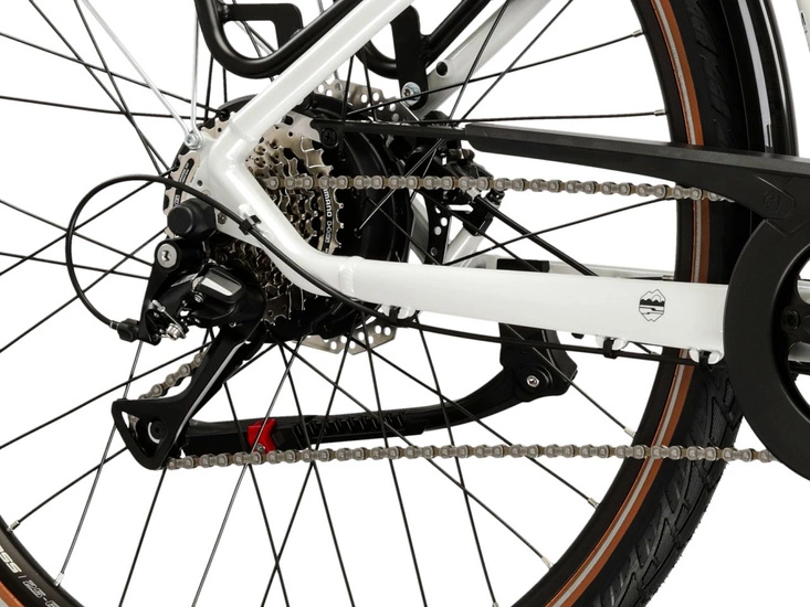 Rower elektryczny trekkingowy Kross Trans Hybrid 1.0 522 Wh 2025 perła