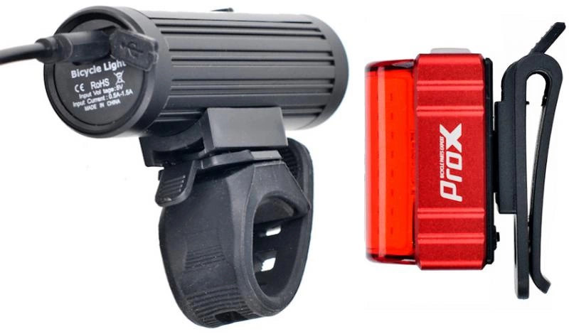 Zestaw lampek rowerowych Prox Hamal 600 lm Zeta S 80 lm