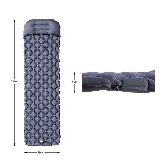 Mata turystyczna NILS CAMP NC4006 szara z pompką