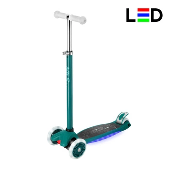 Hulajnoga dziecięca led NILS FUN HLB1310 zielony