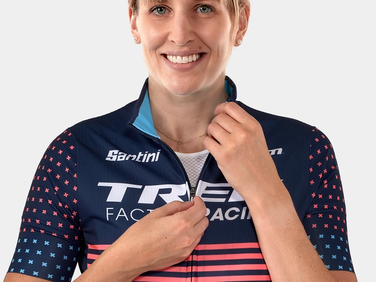 Koszulka rowerowa damska Santini Trek Factory Racing CX Replica Dark Blue