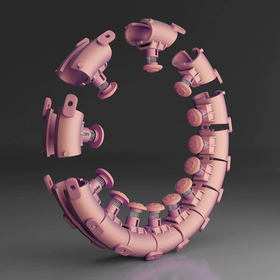 Hula hop z wypustkami, obciążnikiem i pasem HMS HHW01 pink