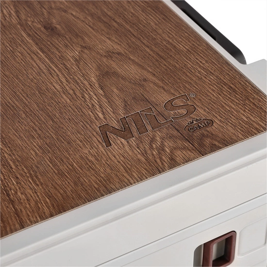 Składana skrzynia kempingowa z funkcją stołu NILS CAMP NCB4002 32L zielona