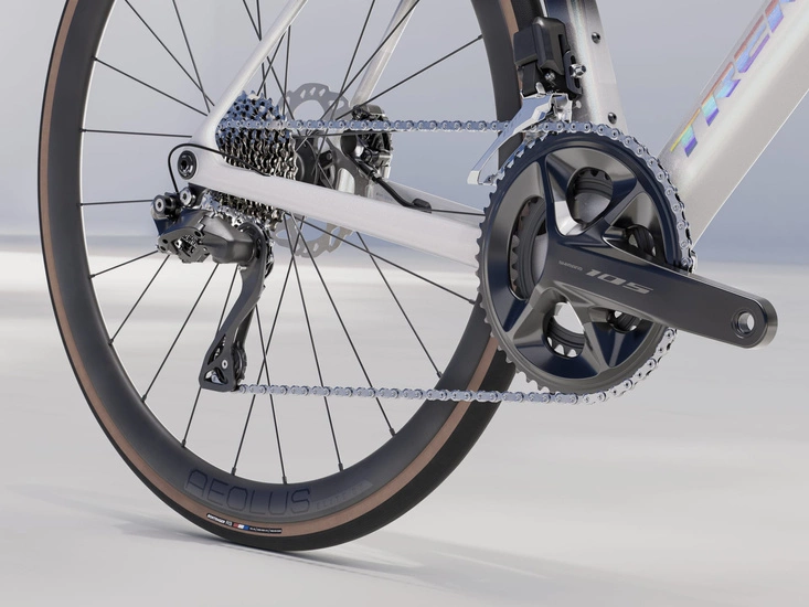 Rower szosowy Trek Madone SL 6 Gen 8 2025 white prismatic