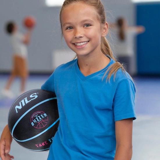 Piłka do koszykówki NILS NPK251 Buzzer 5 czarna