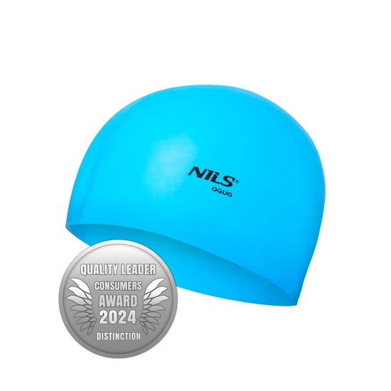 Czepek do pływania NQC NILS AQUA BL02 niebieski
