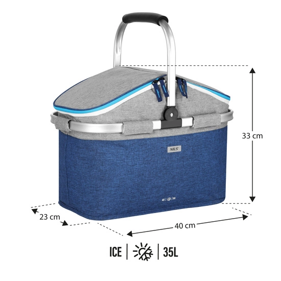 Torba termiczna NILS NC2901 35l niebieska