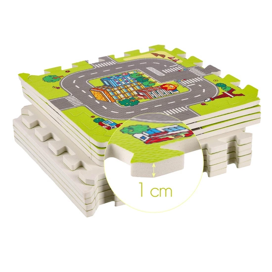Mata dziecięca NILS FUN MD02 Puzzle cars