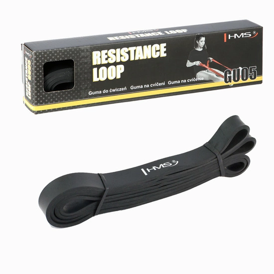 Guma do ćwiczeń HMS GU05 2080 x 4.5 mm czarna