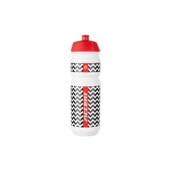 Bidon rowerowy Accent ZigZac 750 ml biały/czerwony