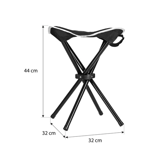 Taboret turystyczny składany NILS CAMP NC3010 czarny
