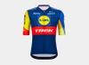 Koszulka rowerowa damska Santini Lidl - Trek Replica Race Dark Blue/Yellow