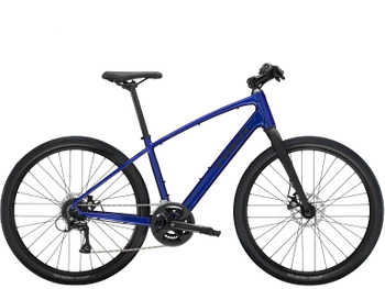 Zestaw: Rower crossowy Trek Dual Sport 1 Gen 5 2025 hex blue + Akcesoria