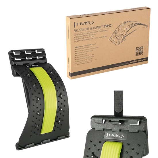 Przyrząd do rozciągania pleców z magnesami HMS PRP02 zielony