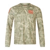 Koszulka rowerowa męska Endura Grid Floral L/S Printed LTD Tweed Green