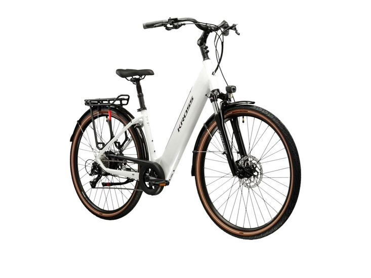 Rower elektryczny trekkingowy Kross Trans Hybrid 1.0 522 Wh 2025 perła